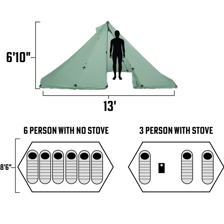 Seek Outside Redcliff Light | Stove | Liner | Hot Tent Bundle