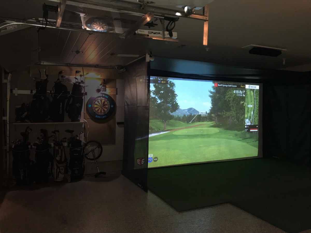 Retractable_Golf_Sim_in_Garage