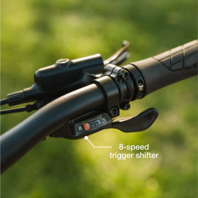 Lectric XP4 750 Step-Thru Raindrop Blue eBike