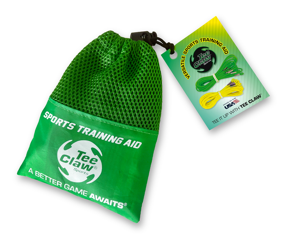 Tee Claw Mixed Pack of Green/Yellow Elastic Lanyards