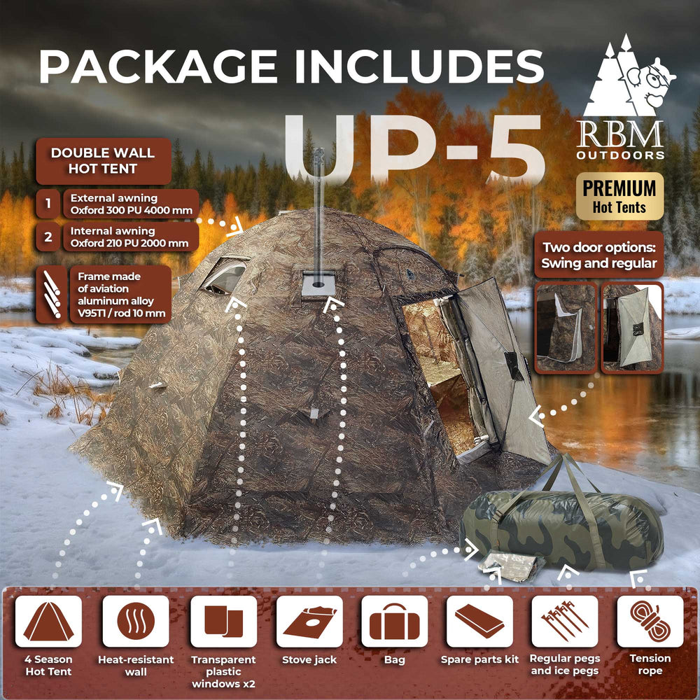 RBM All-Seasons tent UP-5 for 2-6 person