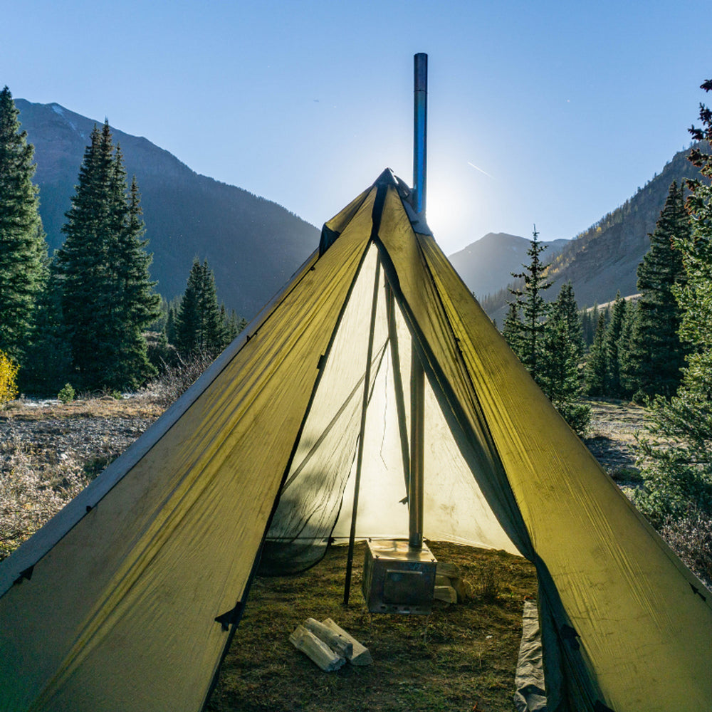 cimarron tent Seek Outside 8 Person Tipi | Stove | Liner
