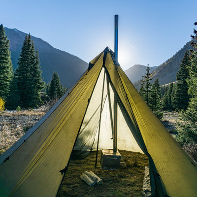 big hot tent Seek Outside 8 Person Tipi | Stove | Liner