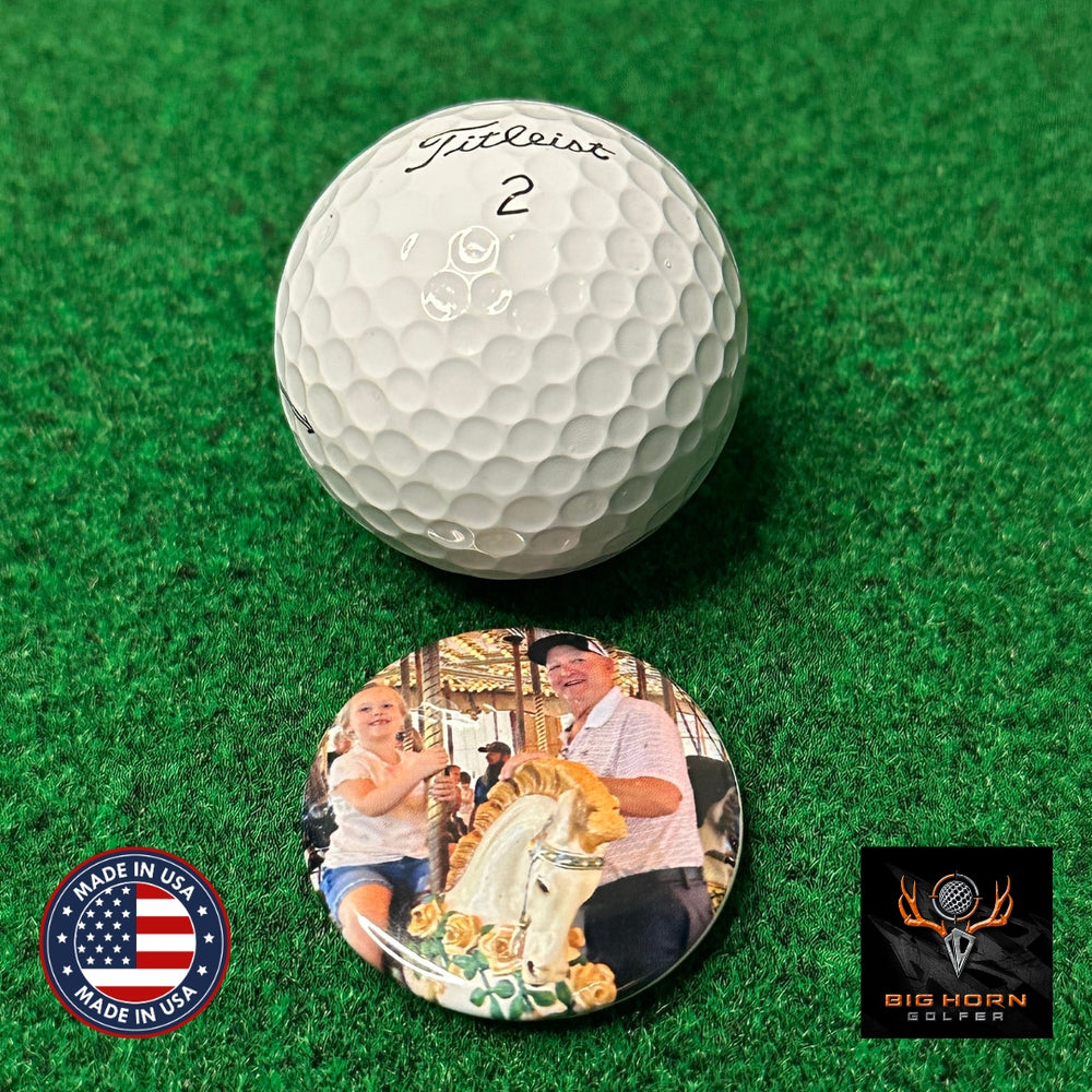 Custom Magnetic Golf Ball Markers - Single