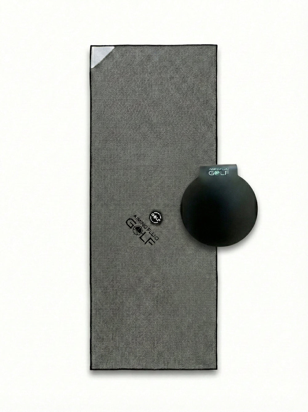 Aiming Fluid Golf - The 40 Magnetic Golf Towel + Landing Pad System