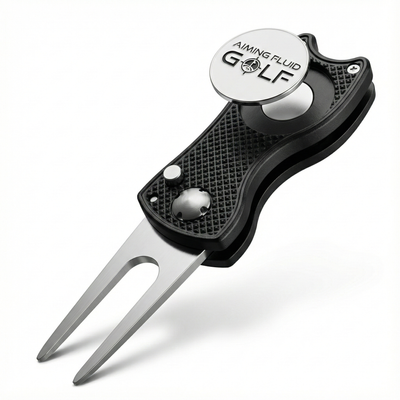 Aiming Fluid Golf - Foldable Metal Divot Tool