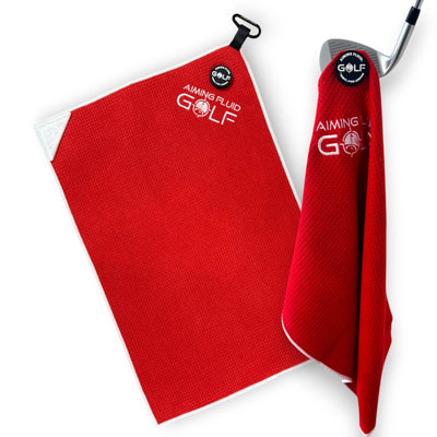 Aiming Fluid Golf - Magna-Anchor™ Magnetic Golf Towel – Stubby (16×24)