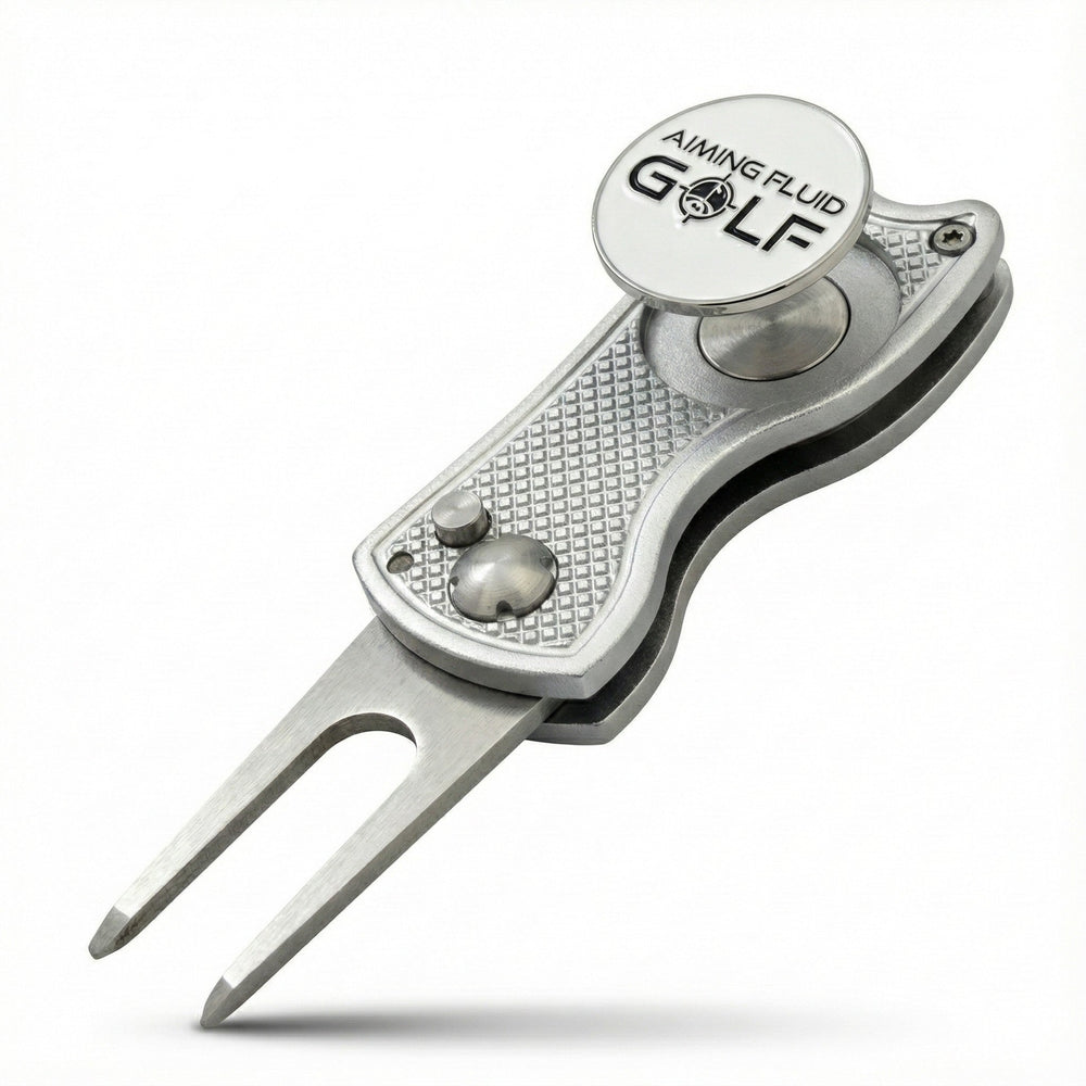 Aiming Fluid Golf - Foldable Metal Divot Tool