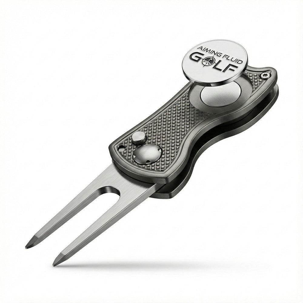 Aiming Fluid Golf - Foldable Metal Divot Tool
