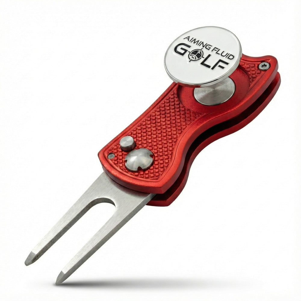 Aiming Fluid Golf - Foldable Metal Divot Tool