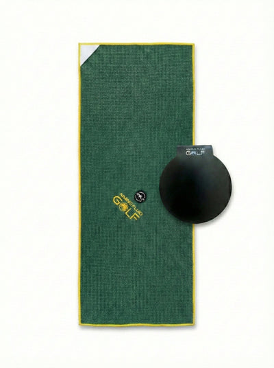 Aiming Fluid Golf - The 40 Magnetic Golf Towel + Landing Pad System
