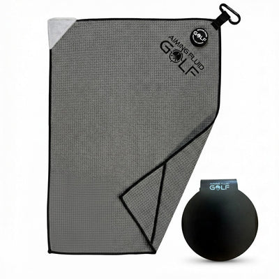 Aiming Fluid Golf - Stubby Magnetic Golf Towel + Landing Pad System