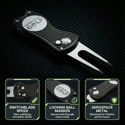 Aiming Fluid Golf - Foldable Metal Divot Tool