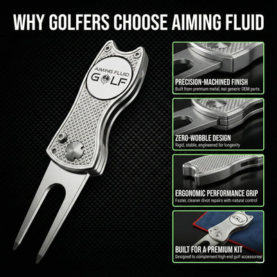 Aiming Fluid Golf - Foldable Metal Divot Tool