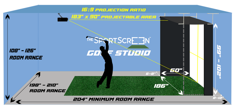 The SportScreen Golf Studio - Vanish 16