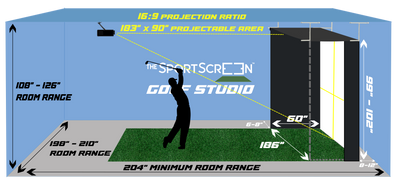 The SportScreen Golf Studio - Vanish 16