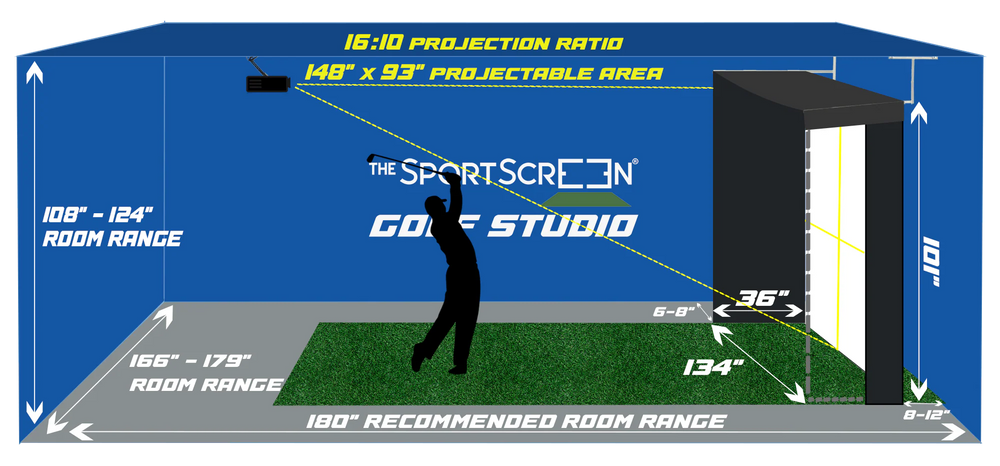 The SportScreen Golf Studio - Vanish LITE 13