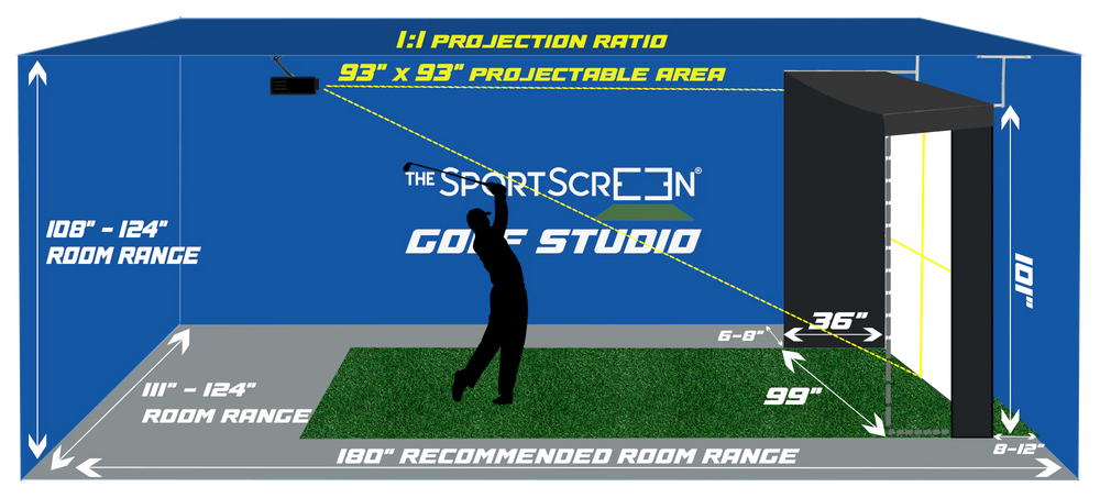 The SportScreen Golf Studio - Vanish LITE 9