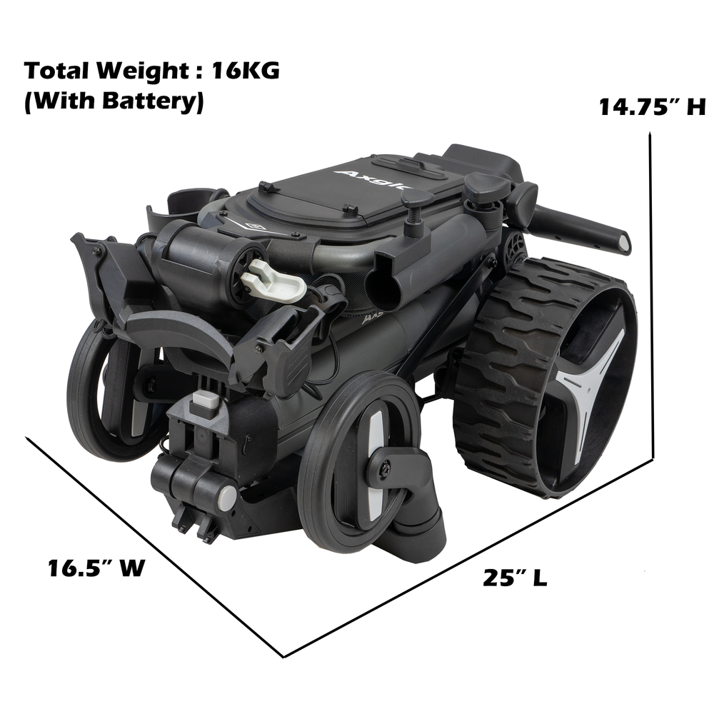 Axglo E5 Follow Me Electric Golf Push Cart