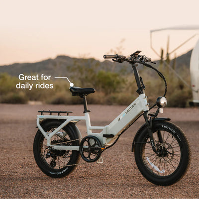 Lectric XP4 750 Step-Thru Stratus White eBike