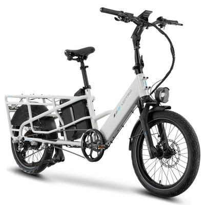 Lectric XPedition2 Stratus White Long-Range Dual-Battery eBike