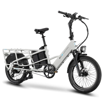 Lectric XPedition2 Stratus White Long-Range Dual-Battery eBike