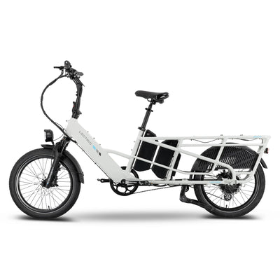 Lectric XPedition2 Stratus White Long-Range Dual-Battery eBike