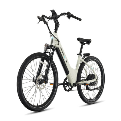 Lectric XPress2 Stratus White Cruiser eBike