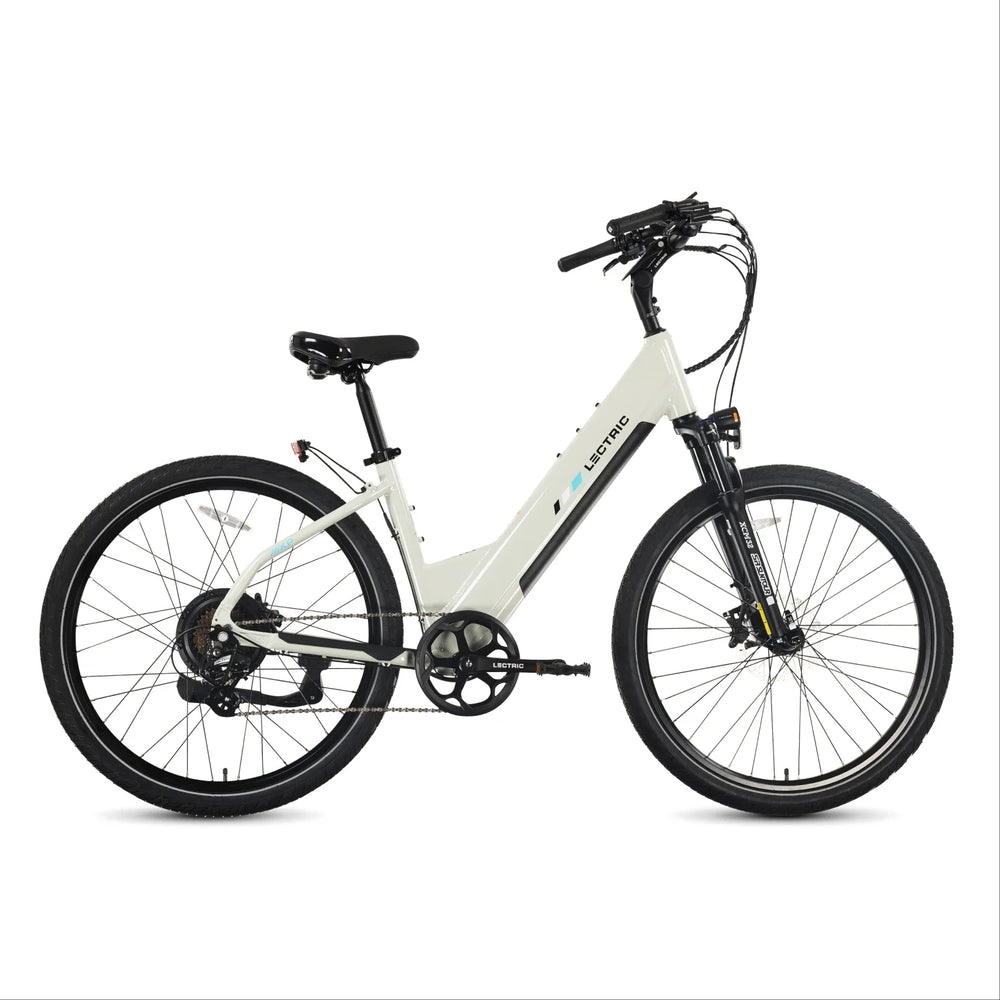 Lectric XPress2 Stratus White Cruiser eBike