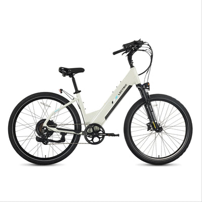 Lectric XPress2 Stratus White Cruiser eBike