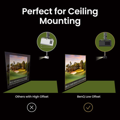 BenQ AH30ST 3000-Lumen Short Throw 1080P LED Golf Simulator Projector