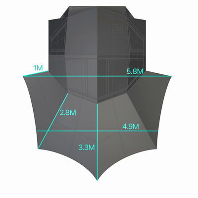 Coody | RBM Bestona Inflatable Tent for 2-4 Person (Forest Green)