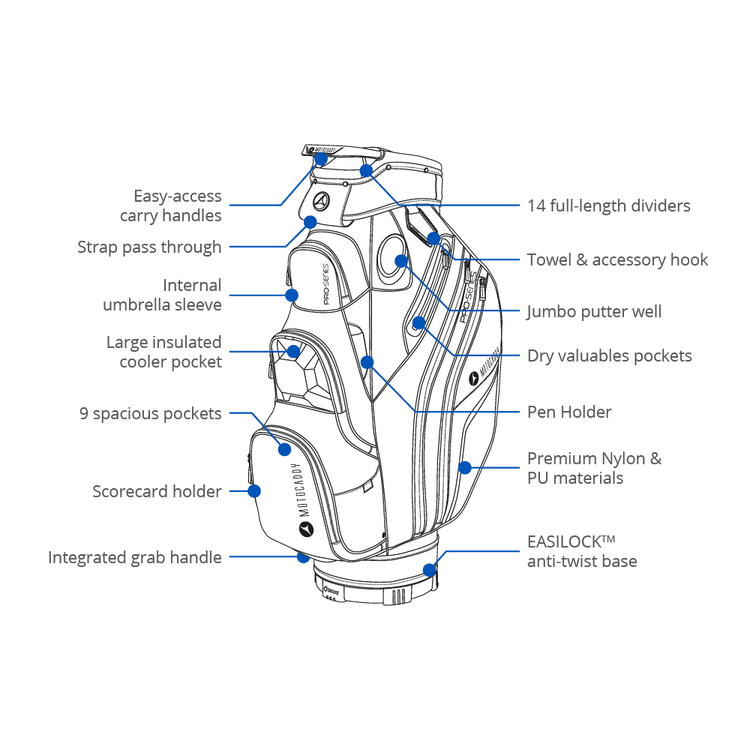 Motocaddy Pro-Series Golf Bag