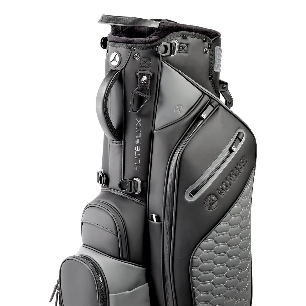 Motocaddy M7 Electric Remote Control Push Cart with EliteFLEX Hybrid Golf Bag Bundle