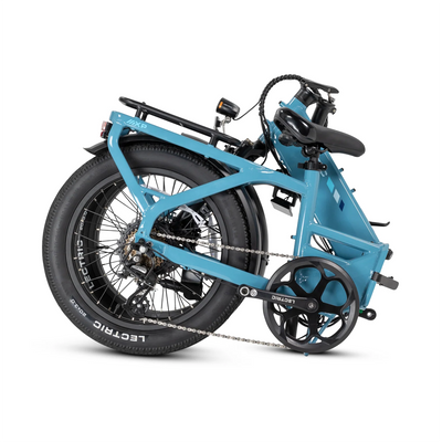 Lectric XP4 750 Step-Thru Raindrop Blue eBike