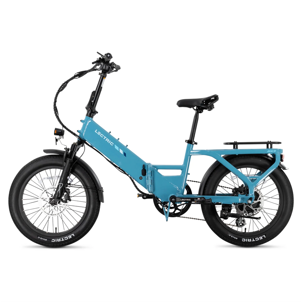 Lectric XP4 750 Step-Thru Raindrop Blue eBike