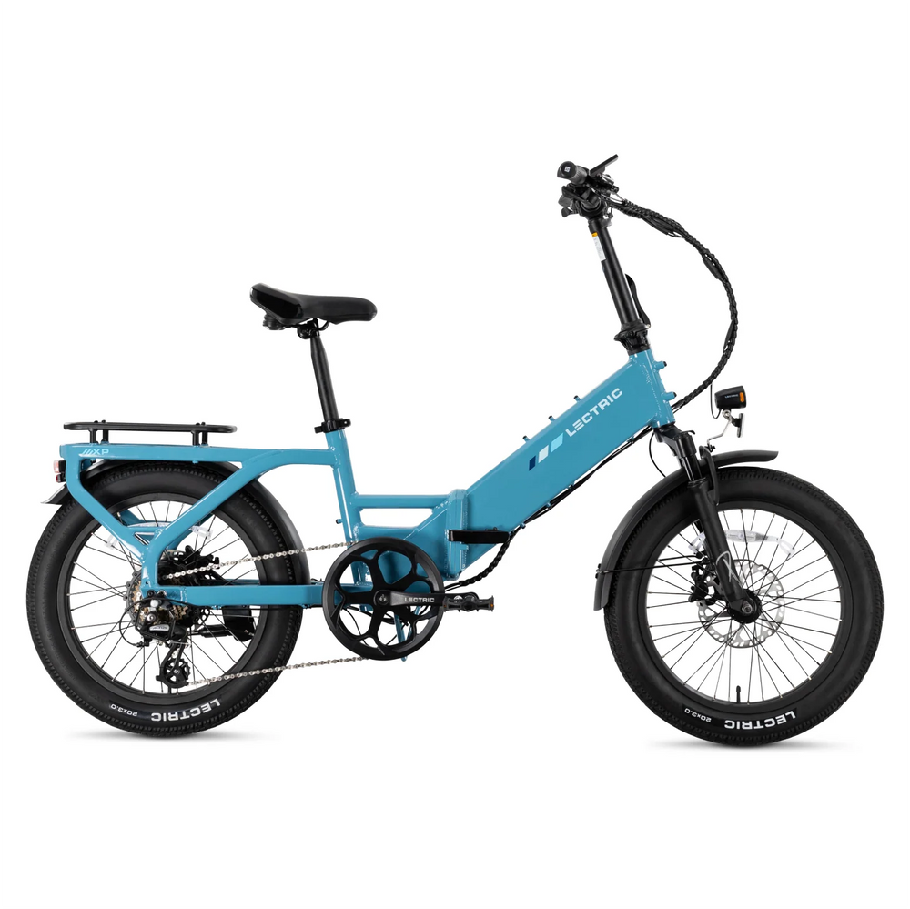 Lectric XP4 750 Step-Thru Raindrop Blue eBike