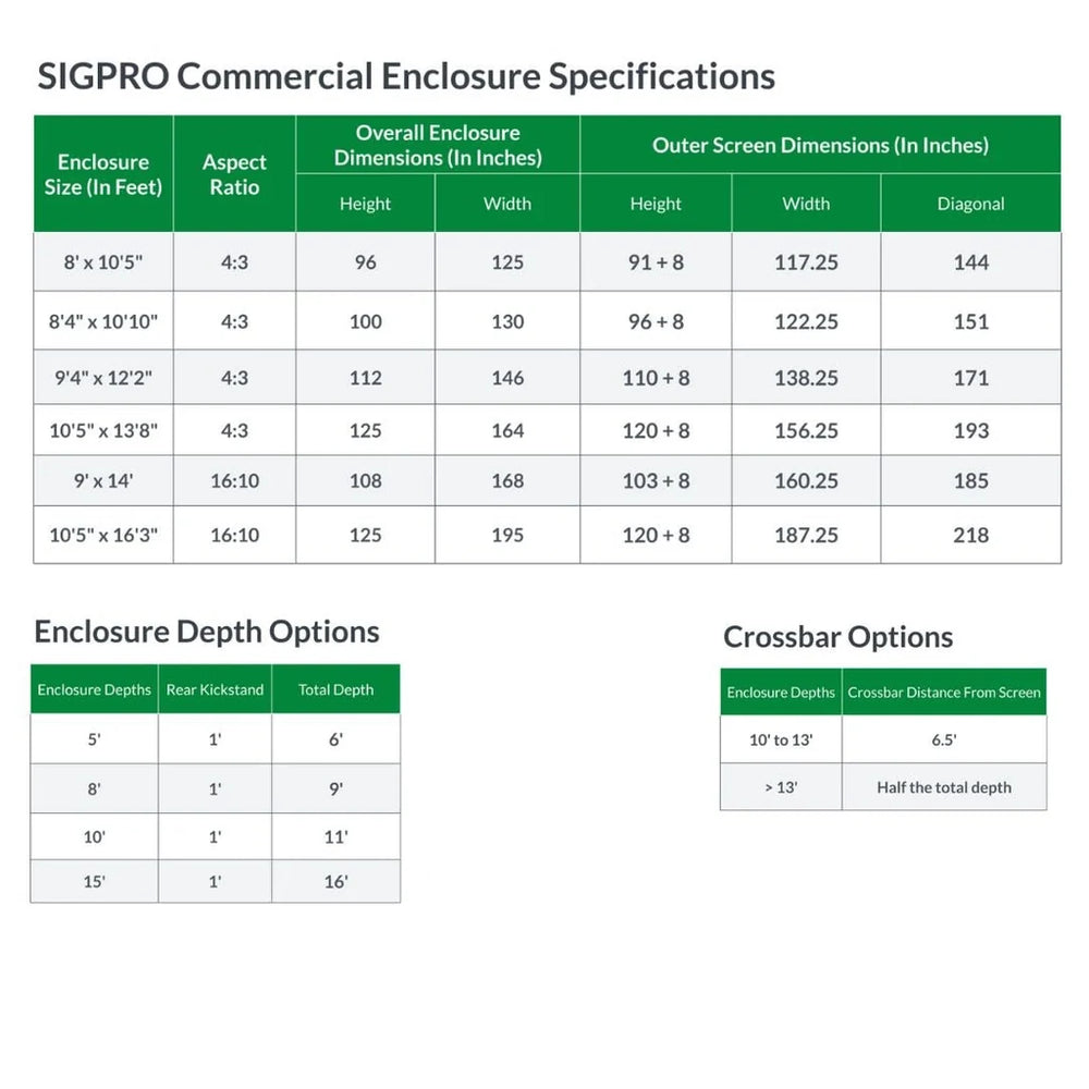 Shop Indoor Golf SIGPRO Commercial Enclosure