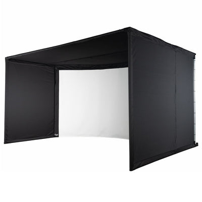 Carl's Place Curved Golf Simulator Enclosure Kit with Impact Screen