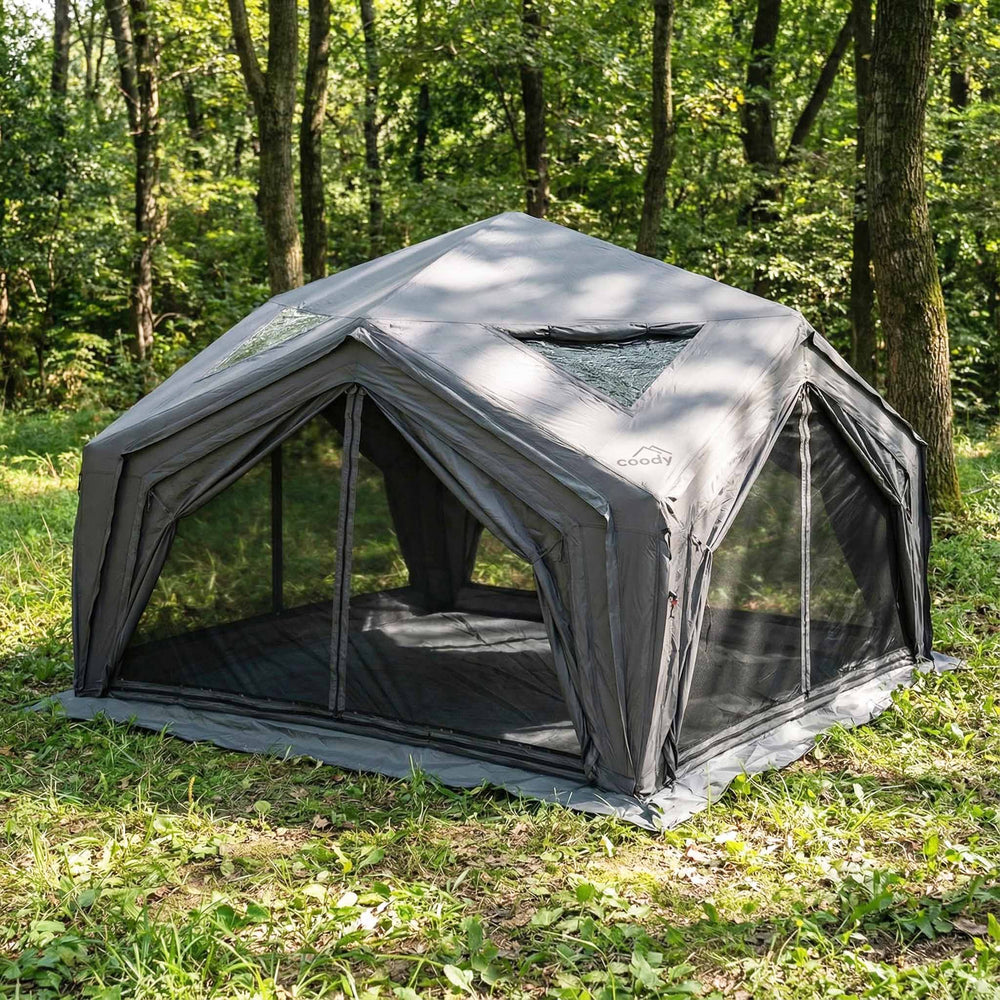 RBM Outdoors Coody | RBM Hub Shelter Inflatable Tent for 2-6 Person (Gray)
