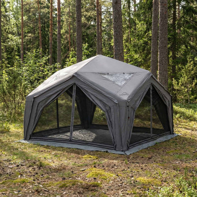 RBM Outdoors Coody | RBM Hub Shelter Inflatable Tent for 2-6 Person (Gray)