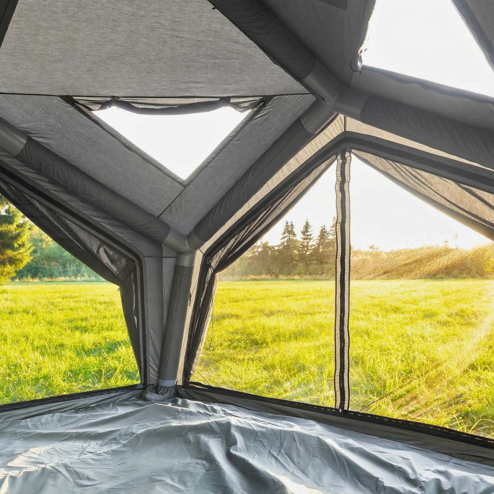 RBM Outdoors Coody | RBM Hub Shelter Inflatable Tent for 2-6 Person (Gray)