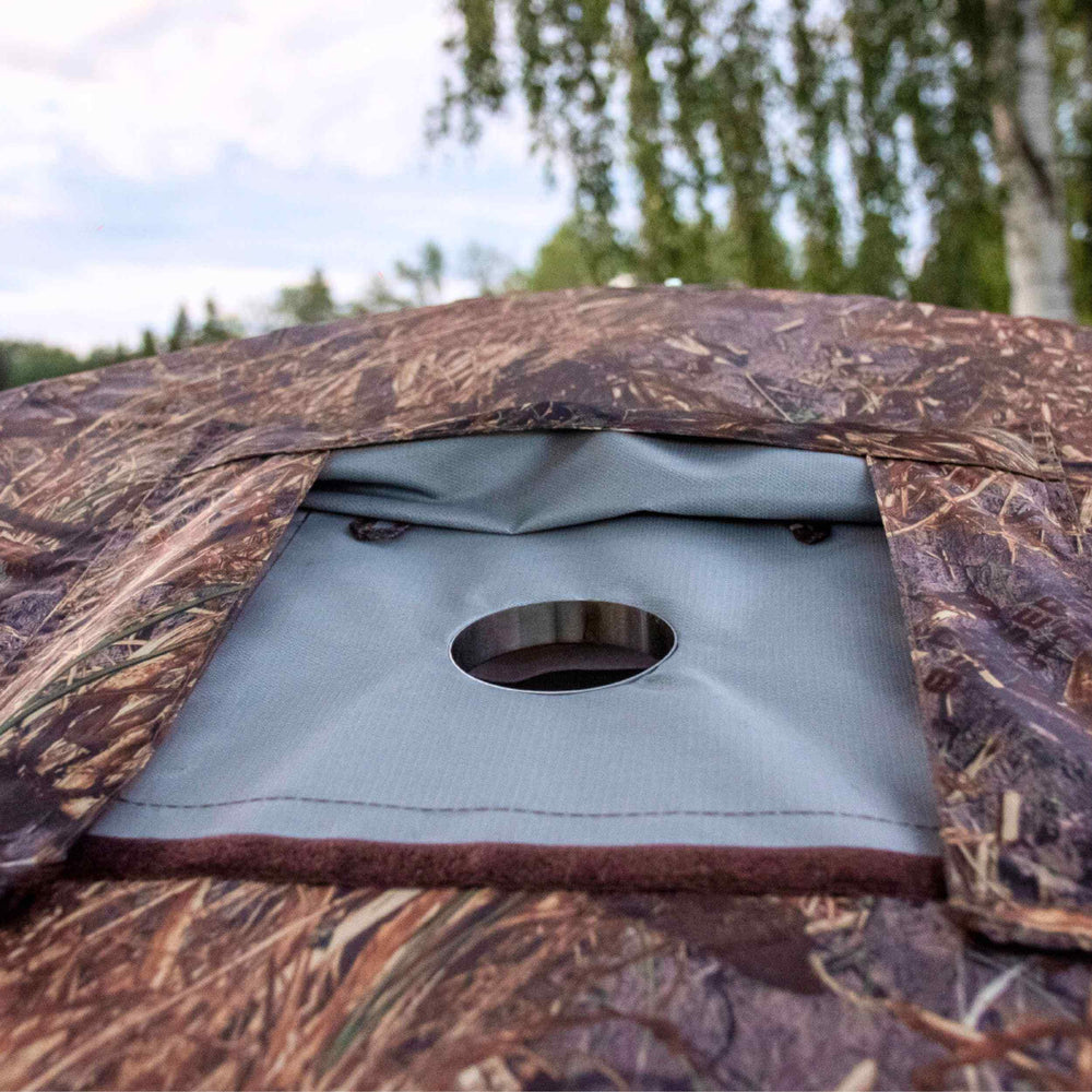 RBM All-Seasons tent Hexagon for 2-9 person + Wood Stove Caminus M