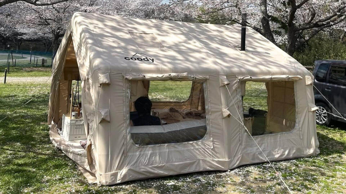 koala air tent Coody 13.6 (Koala-5) Beige Inflatable Tent for Camping (2-8 person)