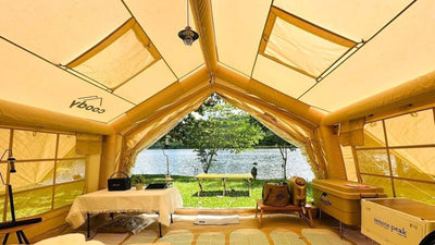 Coody 13.6 | RBM Outdoors Koala 5 Inflatable tent for 2-8 person (Beige)
