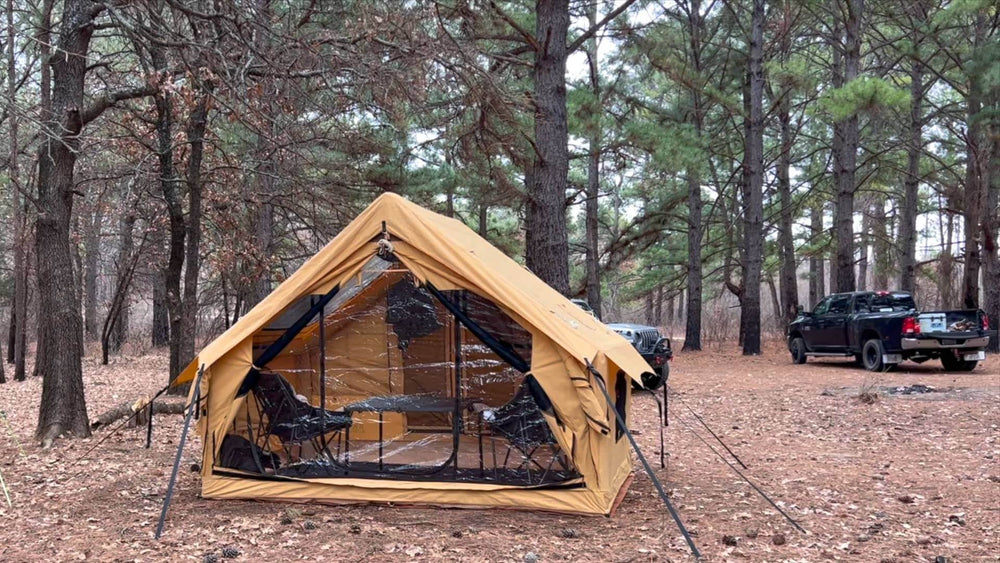 RBM Outdoors Panda Medium - Inflatable tent for 1-4 person (Sunny Beige)