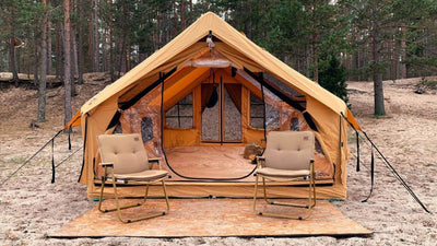 RBM Outdoors Panda Medium - Inflatable tent for 1-4 person (Sunny Beige)