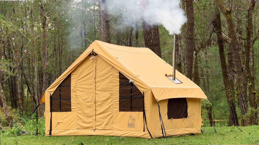 RBM Outdoors Panda Medium - Inflatable tent for 1-4 person (Sunny Beige)