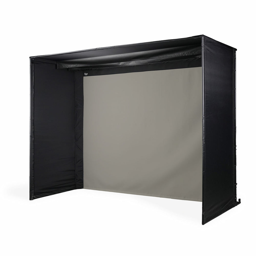 Carl's Place DIY Golf Simulator Enclosure Kit with High-Contrast Gray Impact Screen