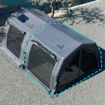 RBM Outdoors Coody AirTarp Pro Inflatable Canopy for 17.2 Pro, 10.0 Pro & Hub Pro - Gray
